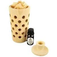 ReineNatur ReineNatur Raumerfrischer-Set aus Zirbenholz - Konus mit Deckel - 10ml Zirbenöl - 20g Späne – Produktbild 1 von 1
