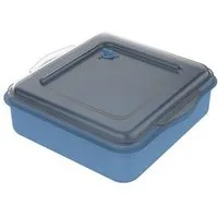 REuse REuse Menübox take away Verpackung-Essensbehälter to go Lunchbox Dose 2l, Behagliches blau, – Produktbild 1 von 1