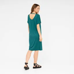 WiDDA Widda Damen vegan Kleid Rückenfrei Farlo Petrol – Produktbild 1 von 1