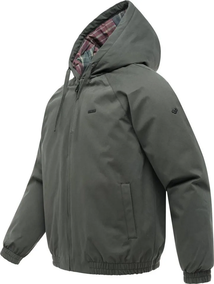ragwear ragwear Outdoorjacke Terron Y Sportive Jacke mit kontrastierendem Innenfutter, Grün, – Produktbild 3 von 4