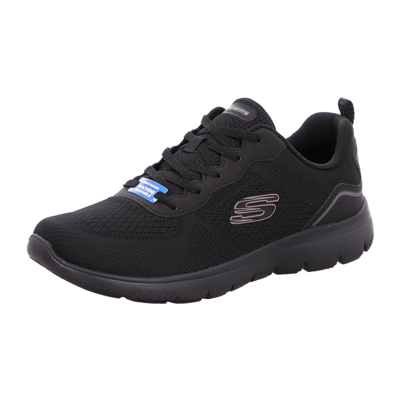 Skechers Skechers Sneaker Low Top für Herren, schwarz, Größe 43 EU, Schwarz, – Produktbild 1 von 7