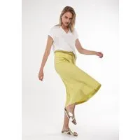 Alma Lovis Alma & Lovis Maxirock aus feinem Rippen-Jersey | Rib Skirt, Lime (gelb), – Produktbild 1 von 1