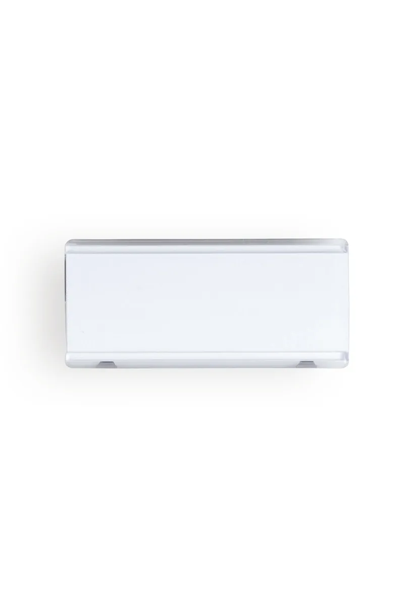 BERUFSBEKLEIDUNG Namensschild Magnet, transparent, 7x3 cm - Berufsbekleidung.de, Transparent, – Produktbild 1 von 1