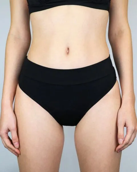MYLILY MYLILY Perioden Bikini Hose Basic Slip, Hagebuttenrot, – Produktbild 2 von 4