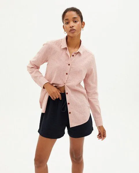 thinking mu thinking mu Mapple Blouse, Rot (red/white), – Produktbild 2 von 4