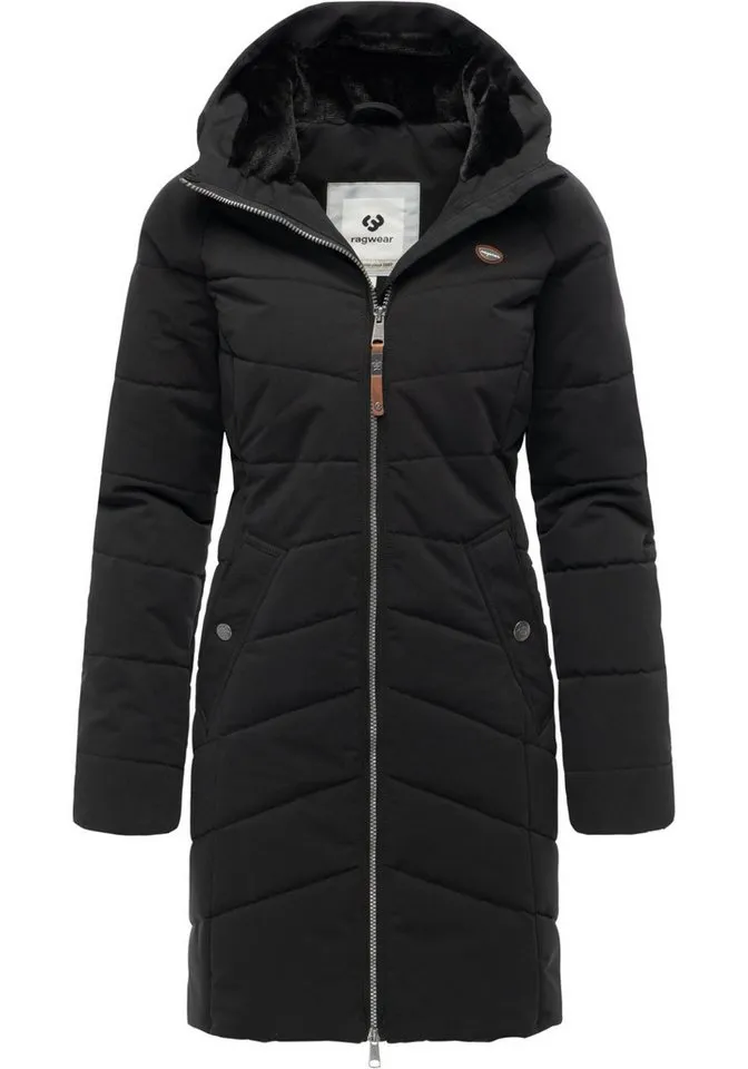 ragwear ragwear Wintermantel Noita YOUMODO Winter Steppmantel mit Kapuze, Schwarz, – Produktbild 2 von 4