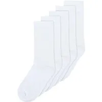 MELA MELA Basic Socken 5 Paare aus 100% Bio-Baumwolle, Weiss, – Produktbild 1 von 1