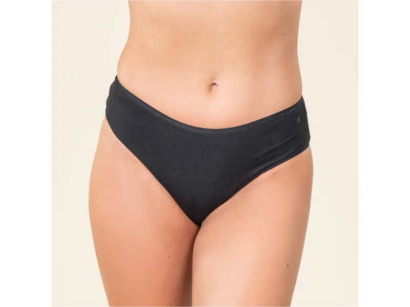 Living Crafts Living Crafts Damen Slip, 2er-Pack (95% Bio-Baumwolle; 5% Elasthan), Schwarz, – Produktbild 4 von 4