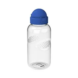 elasto elasto Trinkflasche Carve Junior, 500 ml, RENEW, transparent/standard-blau PP, Blau / transparent, – Produktbild 1 von 1