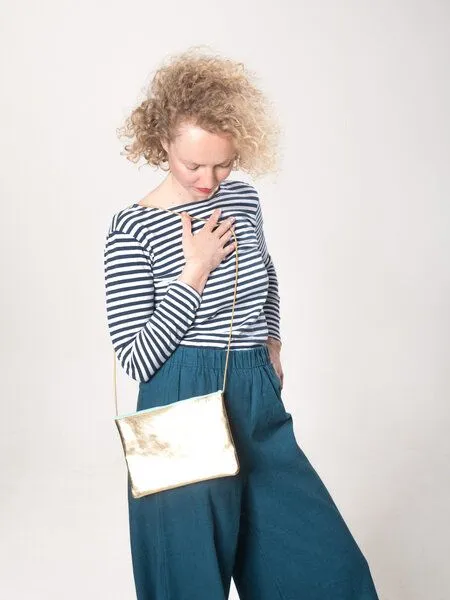 monday market monday market Ledertasche Claire, Gold, – Produktbild 4 von 4
