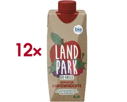 LANDPARK LANDPARK Trinkwasser Heimische Gartenfrüchte, 12x 0,5 Liter, Mineralwasser mit Apfel-Himbeergeschmack – Produktbild 1 von 1