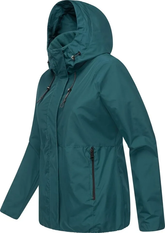 ragwear ragwear Outdoorjacke Sunniva Light Wasserdichte und atmungsaktive Damen Übergangsjacke, Grün, – Produktbild 3 von 5