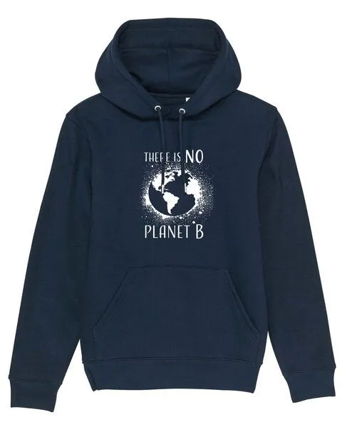 Human Family Human Family Bio Unisex Hoodie - "Charmer - NO Planet B" in verschiedenen Farben, Navy, – Produktbild 2 von 4