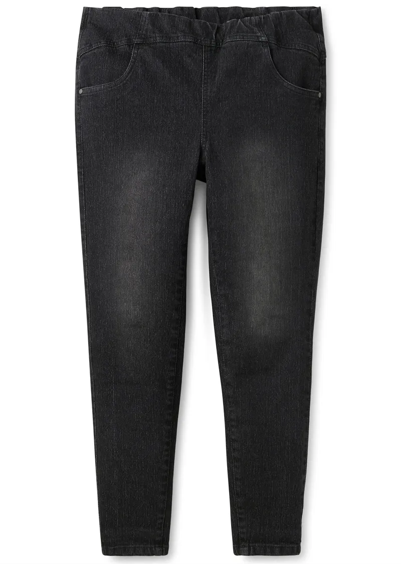 sheego Jeggings black denim, Black denim, – Produktbild 2 von 2