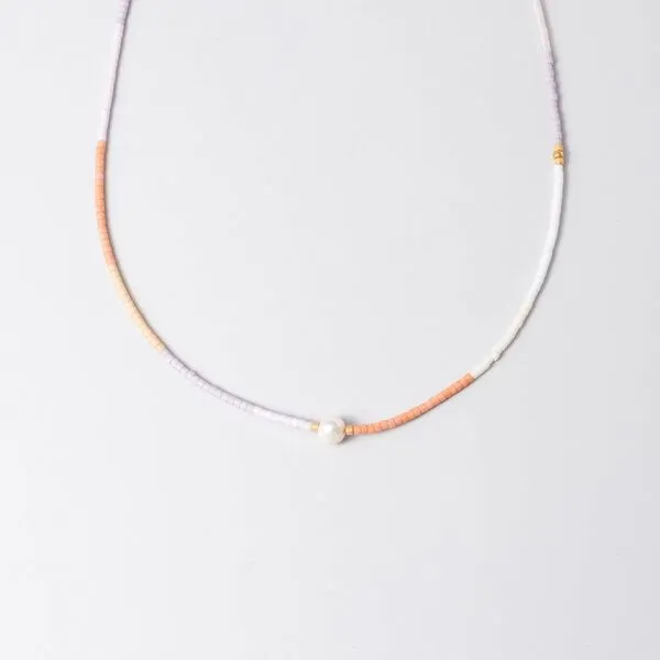 fejn jewelry fejn jewelry Kette 'miyuki & pearl', Natural, – Produktbild 1 von 4