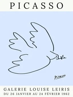 Photocircle Photocircle Poster / Leinwandbild - Picasso Taube –  blau – Produktbild 1 von 1