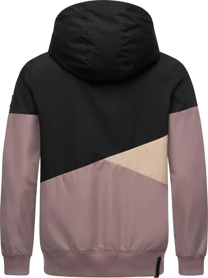 ragwear ragwear Outdoorjacke Renad Ultraleichte wasserdichte Herren Übergangsjacke mit Kapuze, Schwarz, – Produktbild 4 von 4