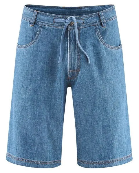 HempAge HempAge Herren Bermuda Denim Hanf/Biobaumwolle, Blue, – Produktbild 1 von 3