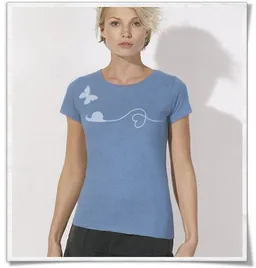 Picopoc Picopoc Schnecke & Schmetterling T-Shirt für Frauen – Produktbild 1 von 1