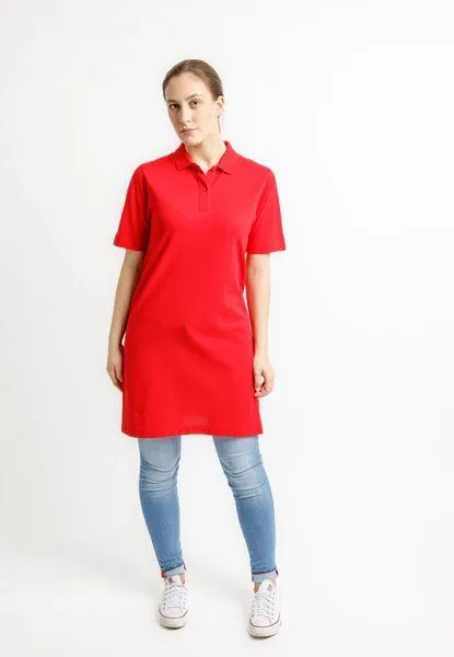 TORLAND TORLAND Damen Polokleid PAIGER, Rot (red), – Produktbild 3 von 4