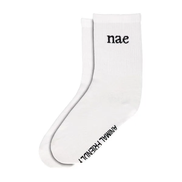 Nae Vegan Shoes Nae Vegan Shoes NAE Animal Friendly Socks, White, – Produktbild 4 von 4