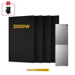 EcoFlow EcoFlow Stream 5000, All-in-One Speicher für Balkonkraftwerke, mit 4 Bifaziale Solarmodule, by Powerness - 500W X 4 / 10kWh / Selbstabholung – Produktbild 1 von 1