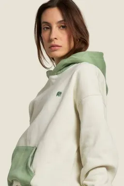 Trendsplant Trendsplant Women’s Color Block Oversized Hoodie Sea Glass – Produktbild 1 von 1