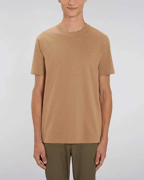 YTWOO YTWOO Herren schweres Bio T-Shirt. Männer Premium Basic Shirt. Heavy Cotton, Camel, – Produktbild 1 von 4
