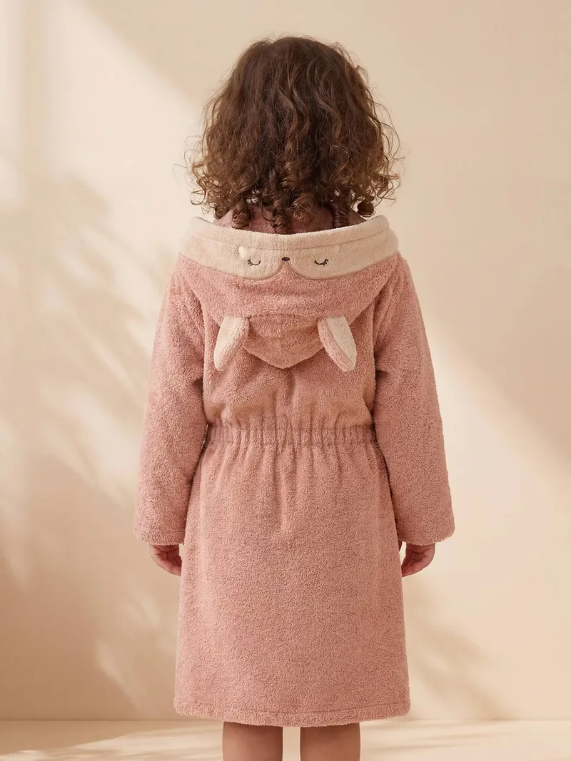 Vertbaudet Bademantel Kinder REH, Terrakotta, – Produktbild 2 von 4