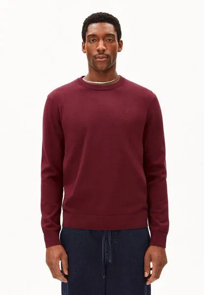 ARMEDANGELS ARMEDANGELS LOUKAA Herren Pullover aus Bio-Baumwolle, Velvet red, – Produktbild 1 von 4