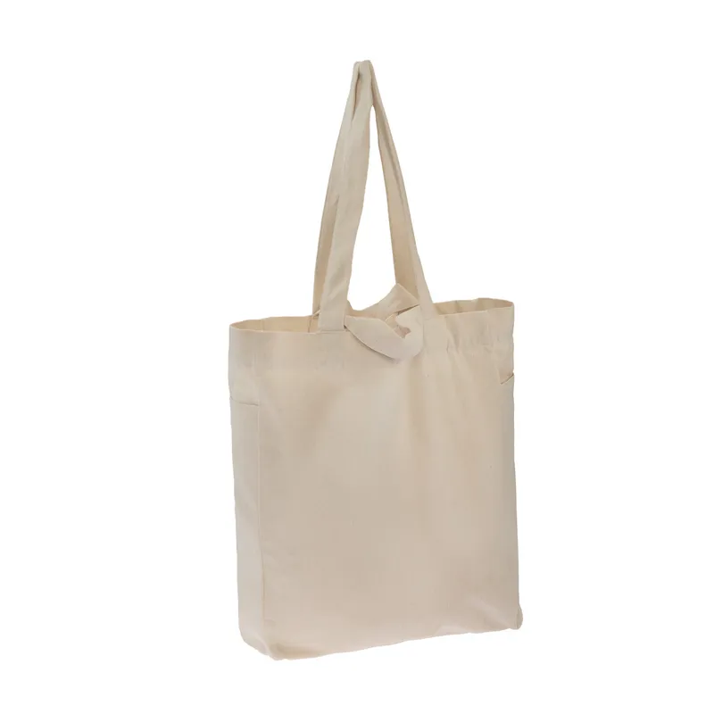 Living Crafts Living Crafts - Unisex Tasche (100% Bio-Baumwolle), Beige, – Produktbild 3 von 5