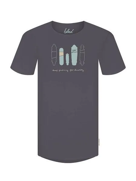 Bleed Bleed Yeahversity T-Shirt Grau – Produktbild 1 von 3