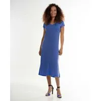 Alma Lovis Alma & Lovis Apartes Kleid aus leichter Bio-Baumwolle / EcoVero | Flame Dress, Blue (blau), – Produktbild 1 von 1