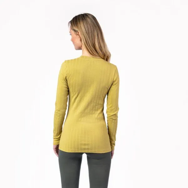 Living Crafts Living Crafts Langarm-Shirt - SAPHIRA, Amber fossil (gelb), – Produktbild 4 von 4