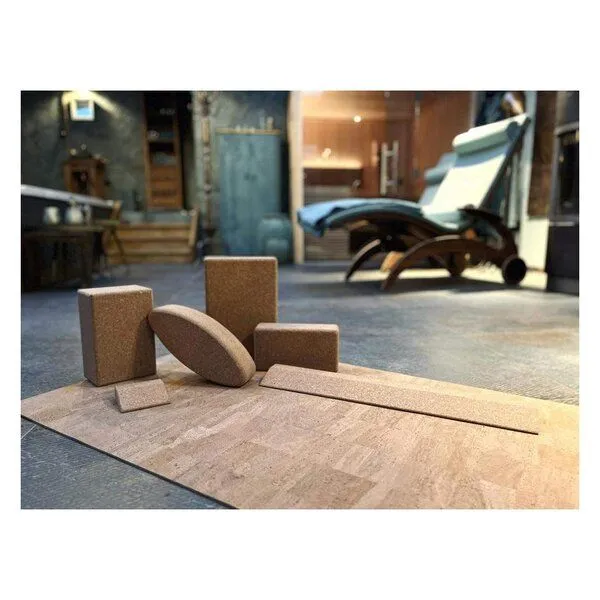 Kork-Deko Kork-Deko 2er-Set Yoga Blöcke aus Naturkork 23x12x7,5cm – Produktbild 3 von 3