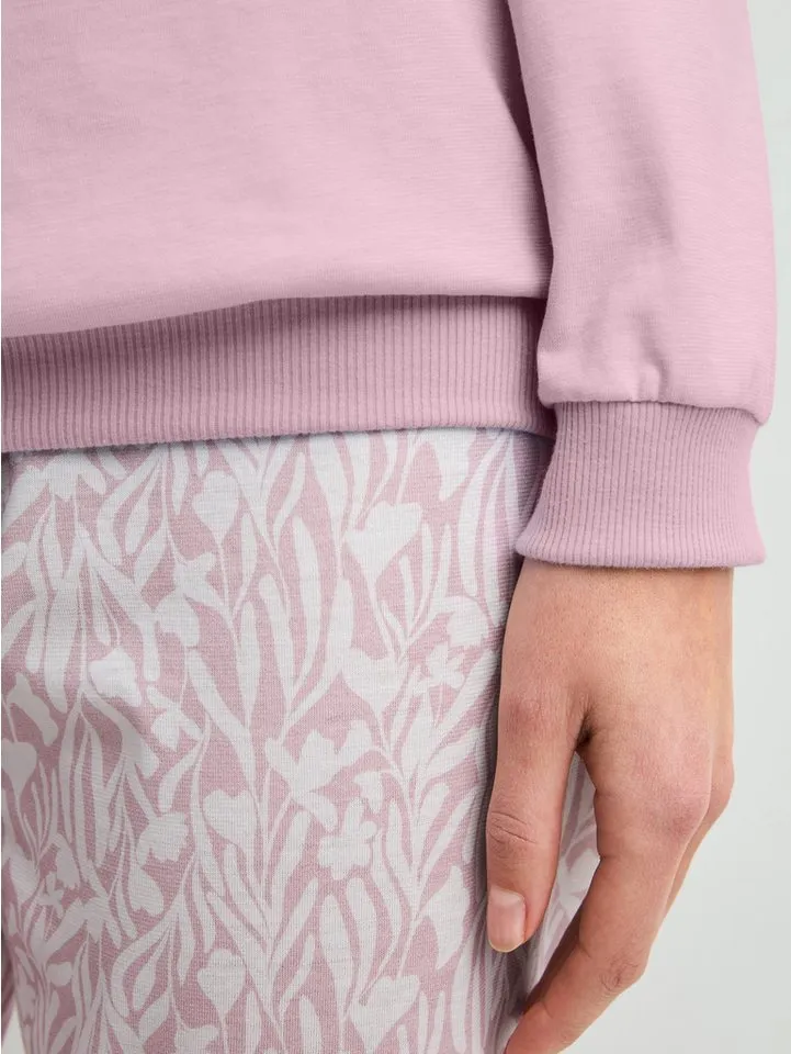 CALIDA CALIDA Pyjama Flower Nights Damen (2 tlg) weich, bequem und leicht, Lila, – Produktbild 4 von 5