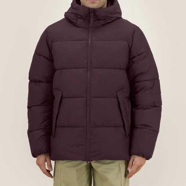 YTWOO YTWOO Medium Fit Unisex Pufferjacke mit Kapuze, Red brown, – Produktbild 3 von 4