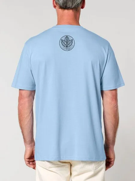 Human Family Human Family Bio Unisex Rundhals T-Shirt "Create - Circle Tree", Hellblau, – Produktbild 2 von 3