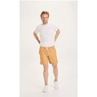 KnowledgeCotton Apparel KnowledgeCotton Apparel Badehose SEA Boardshorts mit feinem Muster, Gelb (inca gold), – Produktbild 1 von 1