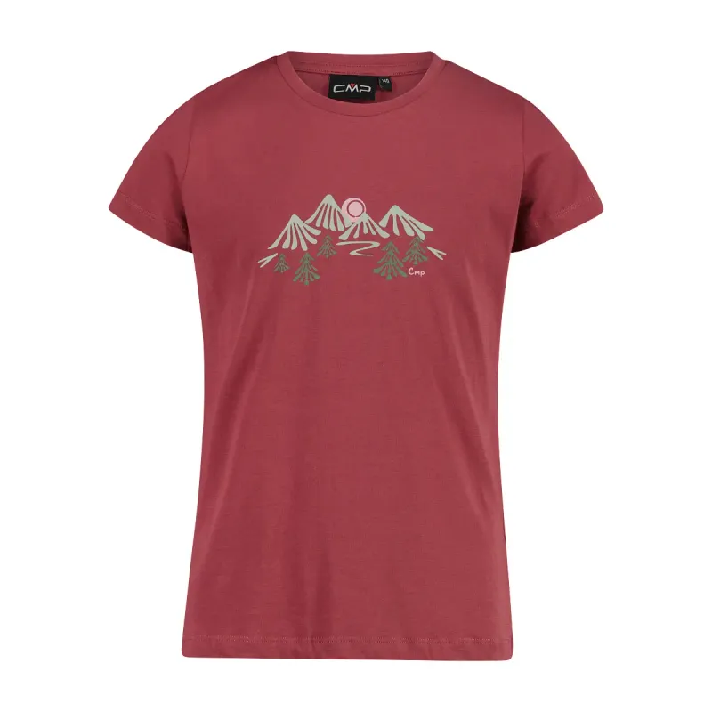 CMP Bio-Baumwoll-T-Shirt Mädchen CMP, Rouge, – Produktbild 1 von 1