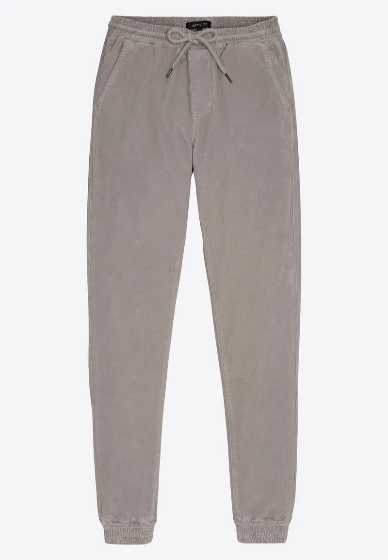 recolution Recolution Damen vegan Jogginghose Chino Cord Chaiturus Hazel Braun, Beige, – Produktbild 1 von 2