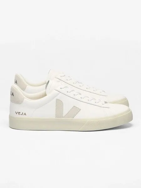 Veja Veja Sneaker Damen - Campo Chromefree, Weiß (extra white natural suede), – Produktbild 2 von 6