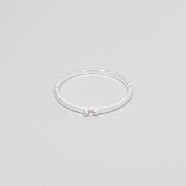 fejn jewelry fejn jewelry Ring 'sparkle hammered', Silber, – Produktbild 1 von 3