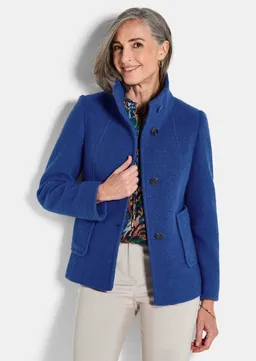 Goldner Wollmix Jacke mit Stehkragen - royalblau - Gr. 54 von Goldner Fashion – Produktbild 1 von 1