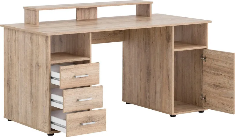 Schildmeyer Schreibtisch Baku, Solide Verarbeitung - Dieses Produkt ist in Deutschland gefertigt, Beige, – Produktbild 4 von 5