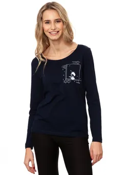 FellHerz Noodle soup Longsleeve navy - S – Produktbild 1 von 1