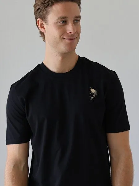 Kultgut Kultgut Biofair - Reine Biobaumwolle /Shirt- Little Shark, Black, – Produktbild 3 von 4