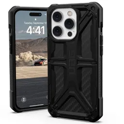 Urban Armor Gear Hülle für Apple iPhone 14 Pro, Urban Armor Gear, Monarch Carbon, Schwarz – Produktbild 1 von 1
