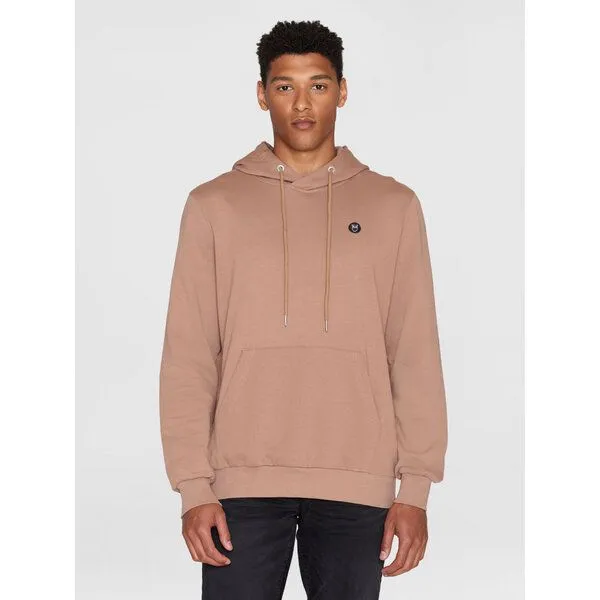 KnowledgeCotton Apparel KnowledgeCotton Apparel Kapuzenpullover - ARVID basic hood badge sweat - aus Bio-Baumwolle, Braun (chocolate malt), – Produktbild 1 von 3
