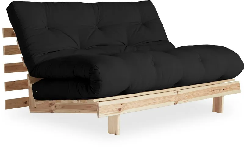Karup Design Daybett Roots Sofa Bed, Schlafsofa, Bettfunktion, FSC®-Massivholz, Inkl. Futonmatratze, Made in Europe, langlebig, B: 140 oder 160 cm, Grau, – Produktbild 2 von 5